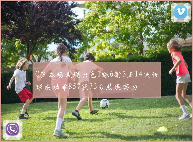 C罗本场表现出色1球6射3正14次传球成功率857获73分展现实力